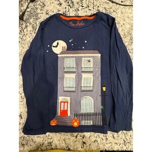Mini boden Halloween Applique shirt size  8-9